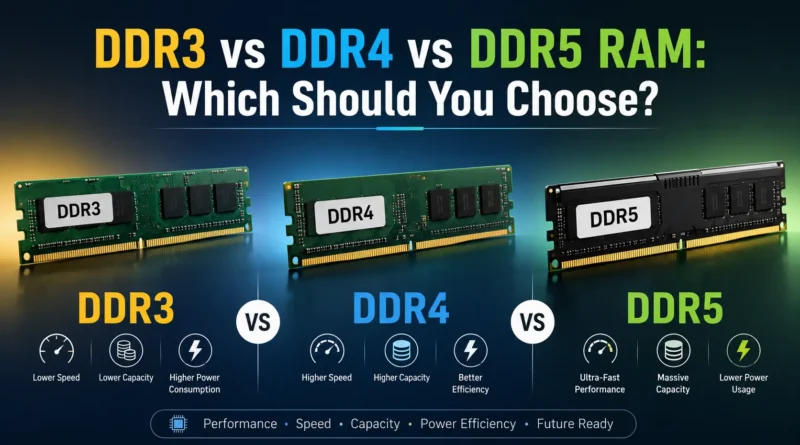 DDR3 vs DDR4 vs DDR5 RAM: Which Should You Choose?