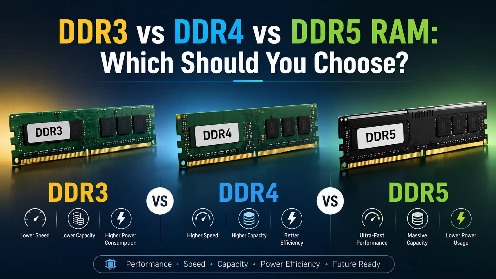 DDR3 vs DDR4 vs DDR5 RAM: Which Should You Choose?