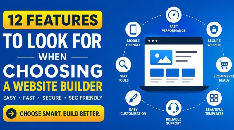 Features to Look for When Choosing a Website Builder