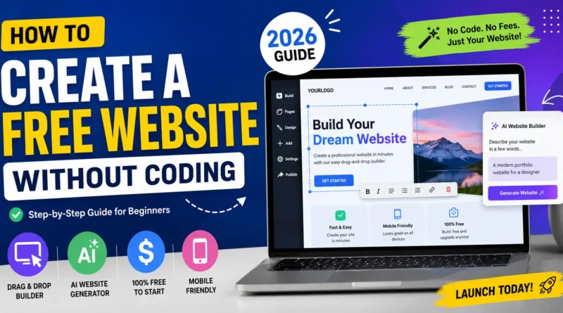 How to Create a Free Website Without Coding
