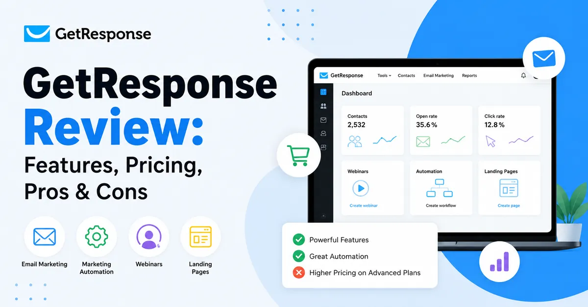 GetResponse Review: Features, Pricing, Pros & Cons