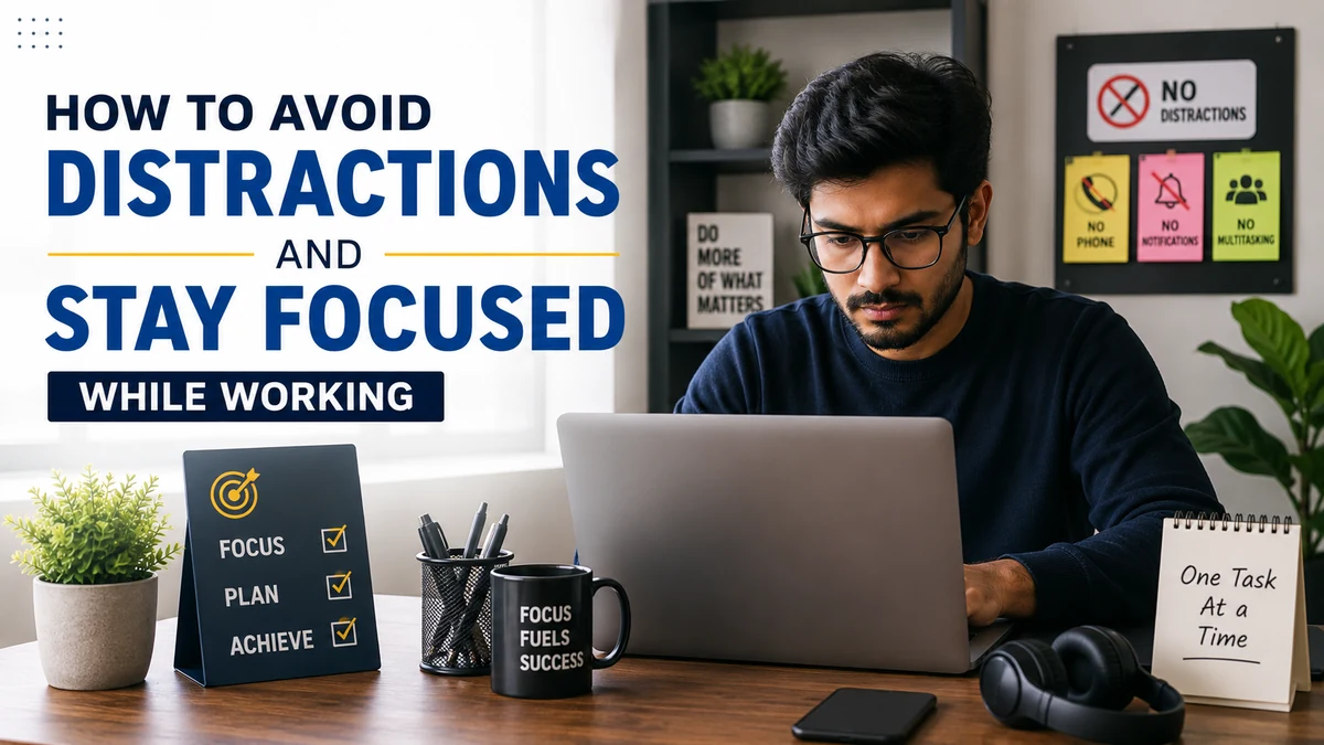 How to Avoid Distractions and Stay Focused While Working