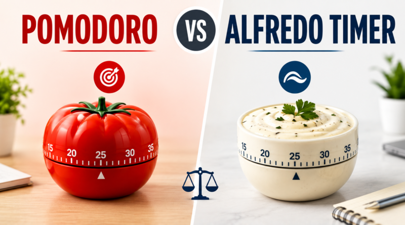 Pomodoro vs Alfredo Timer: Understanding the Productivity Differences