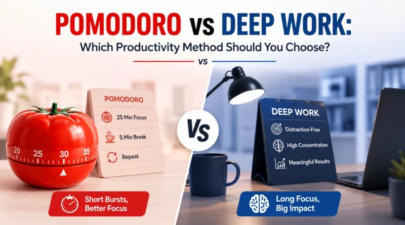 Pomodoro vs Deep Work: Which Productivity Method Should You Choose?
