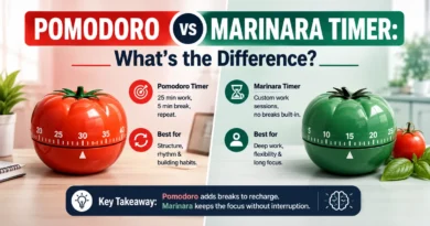 Pomodoro vs Marinara Timer: What's the Difference?