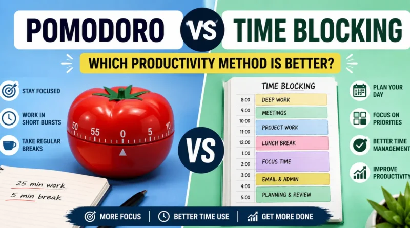 Pomodoro vs Time Blocking: Which Productivity Method Is Better?