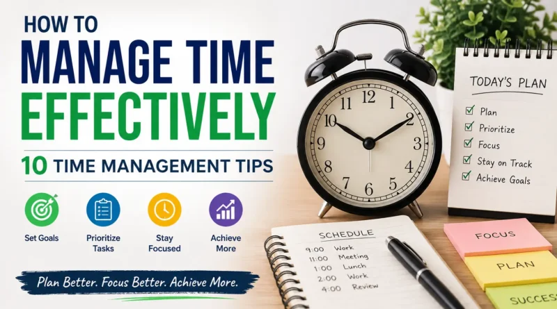How to Manage Time Effectively: 10 Time Management Tips