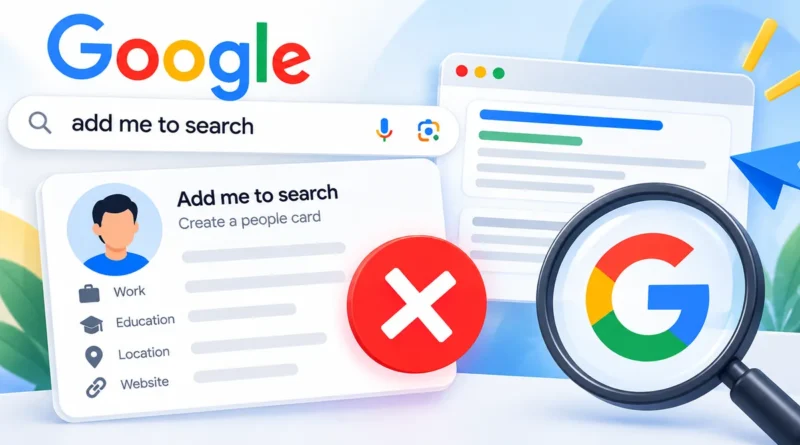Add Me to Search: Is It Gone? What to Do Now