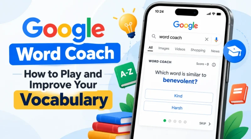 Word Coach guide to playing vocabulary quizzes and improving vocabulary
