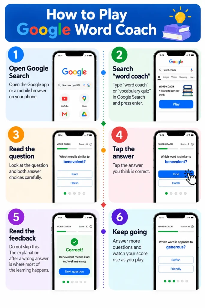 How to Play Google Word Coach: Step by Step