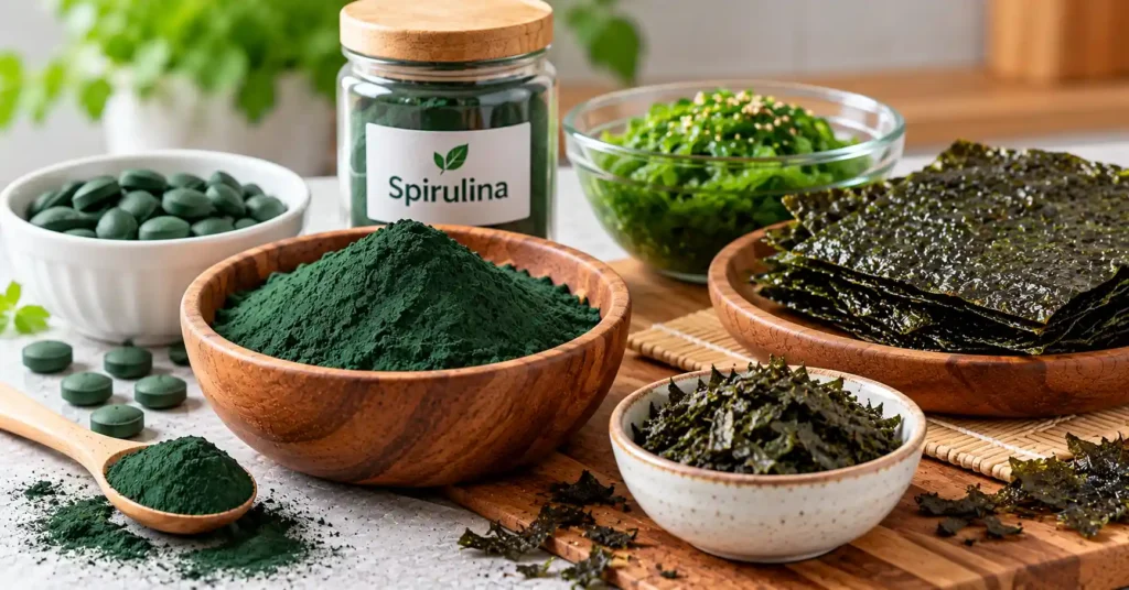 Spirulina and seaweed are sometimes promoted as plant-based sources of vitamin B12