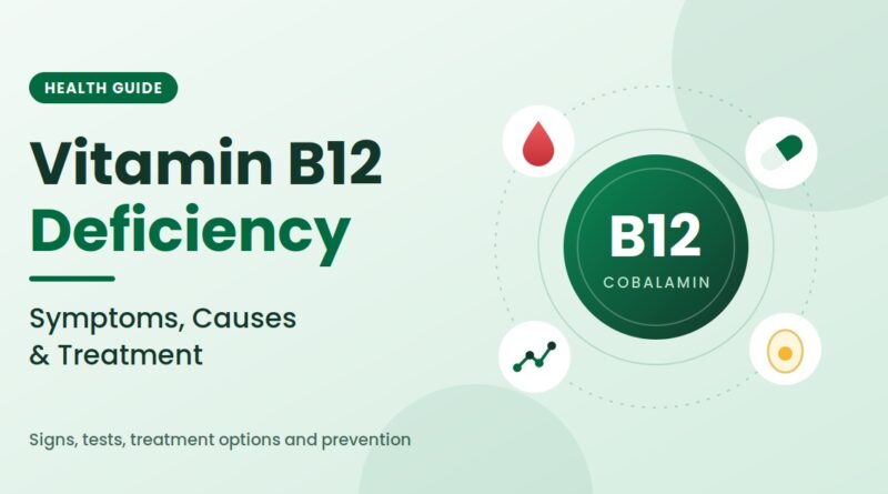 Vitamin B12 Deficiency: Symptoms, Causes & Treatment