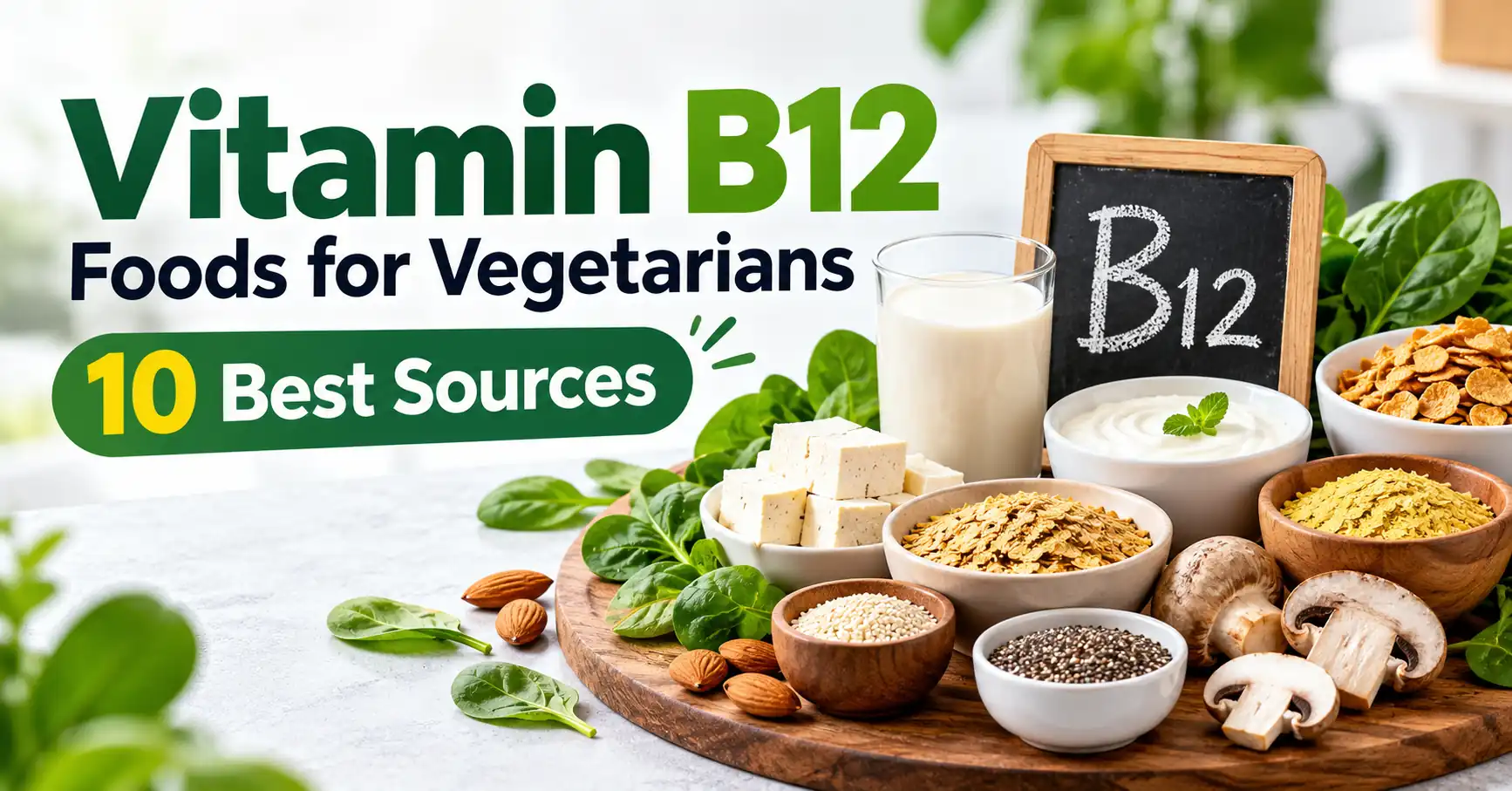 Vitamin B12 Foods for Vegetarians: 10 Best Sources